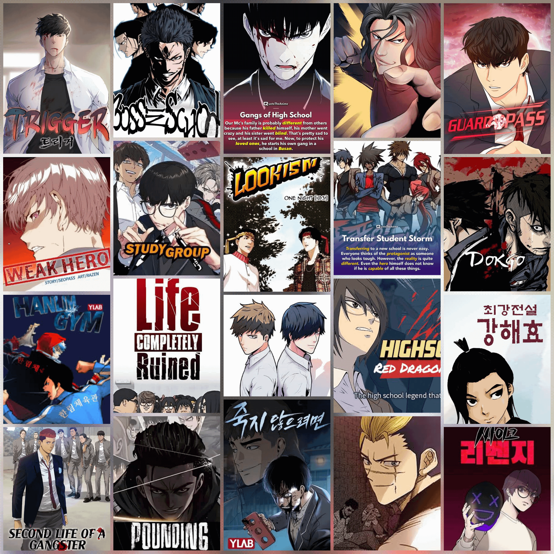 Top 10 Highschool Action Manhwa