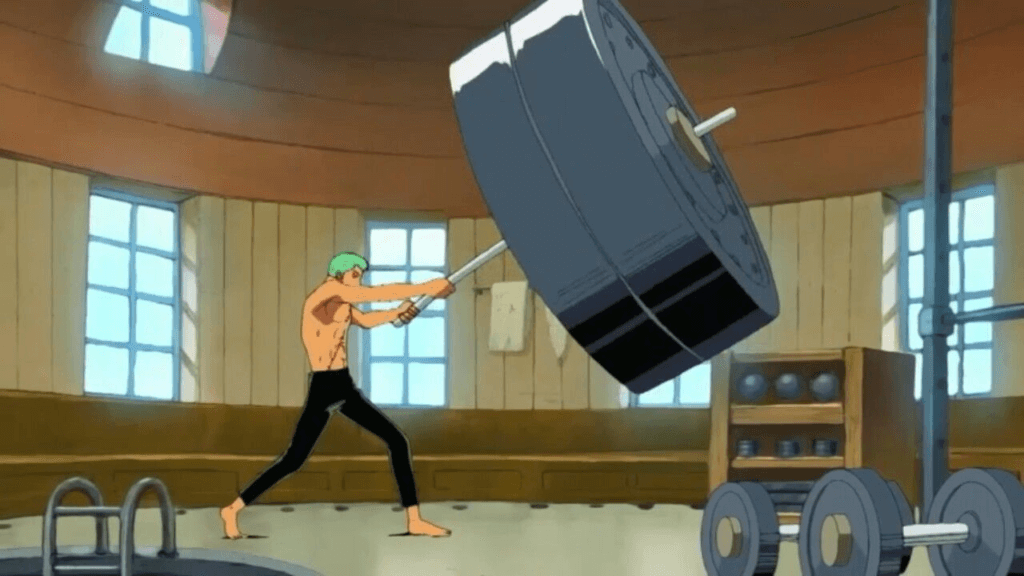 Roronoa zoro training in the ship alone | Animeking