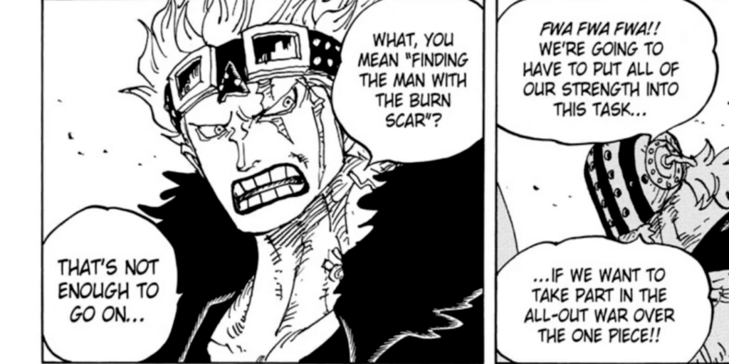 Kidd and Law mentioned man with burn scar in one piece chapter 1056 of manga | Animeking