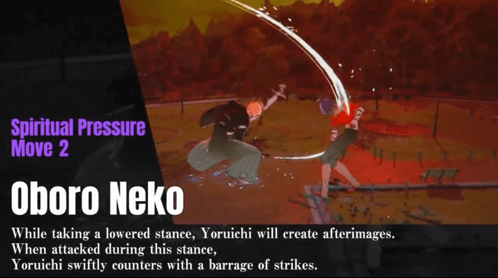 Bleach Rebirth of the soul: Yoruichi Shihoin - Spiritual Pressure Move 2: Oboro Neko | Animeking