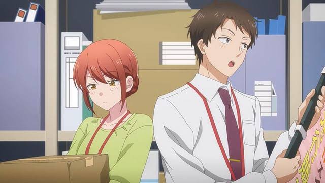 Masugu Tateishi and Yui Mitsuya| I have a crush at work anime release date| Animeking 