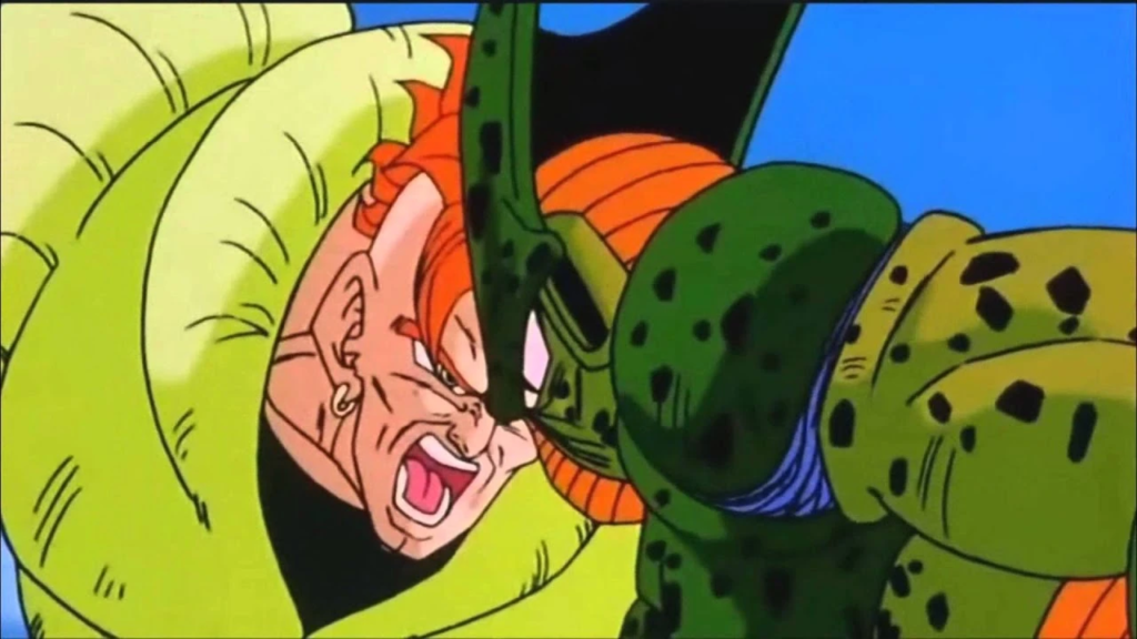 Top 20 Most Epic Dragon Ball Z Fights |   Android 16 vs. Imperfect Cell| AnimeKing 