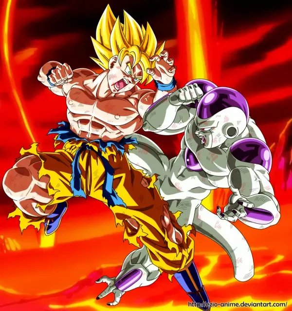 Top 20 Most Epic Dragon Ball Z Fights |   Goku vs. Frieza | AnimeKing 