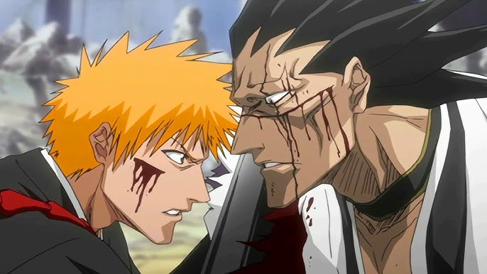 Bleach: The 12 Best Fights, Ranked |  Ichigo Kurosaki vs. Kenpachi Zaraki | AnimeKIng 