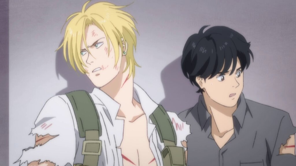 Ash and Eiji in Banana Fish