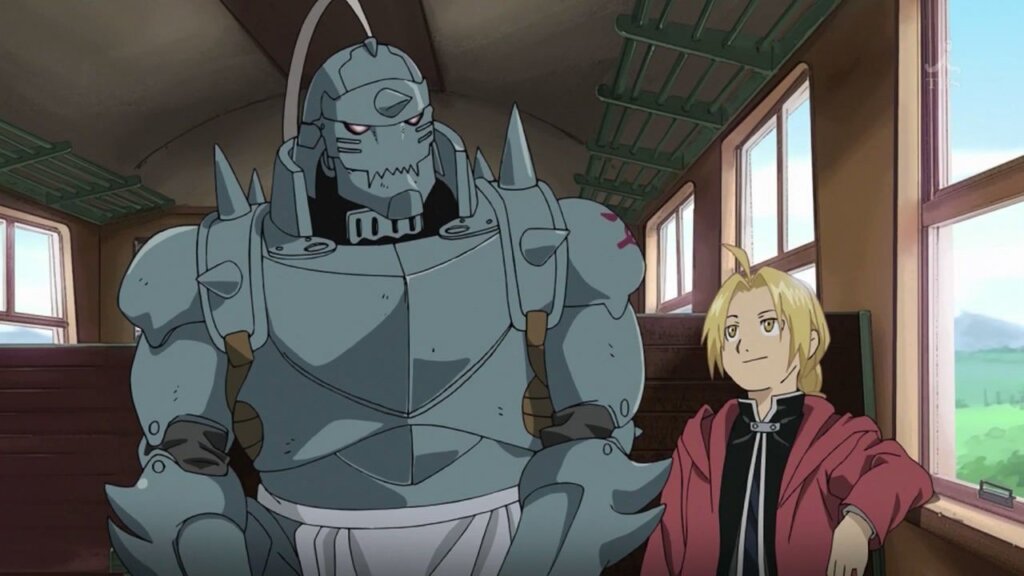 Alphonse and Edward in Fullmetal Alchemist: Brotherhood