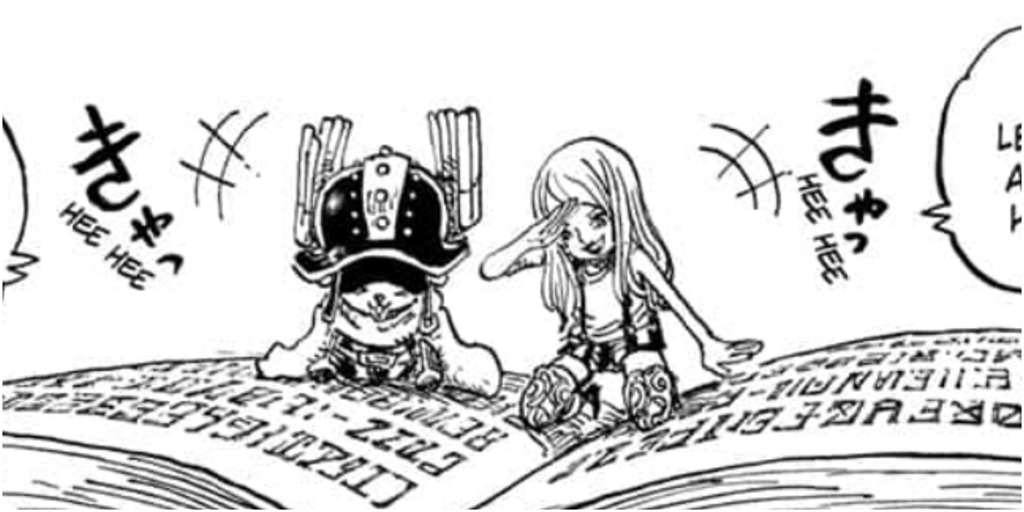 Bonney and Chopper from One Piece Chapter 1136