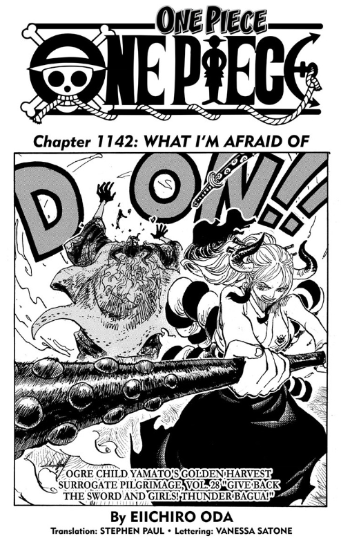 One Piece Chapter 1142 Cover (Credits Viz) | Yamato Defeating who's who in one shot